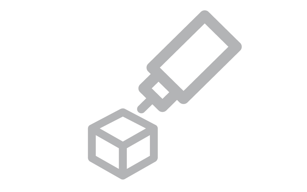 Symbol von einem Block, der bearbeitet wird